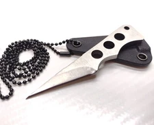 Minimalist Concealed Carry Fixed Blade Neck Boot Shank Shiv Knife 4mm Thick EDC