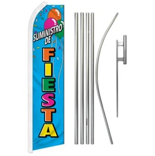 Suministro de Fiesta Swooper Flutter Feather Advertising Kit Flag  Party Supply