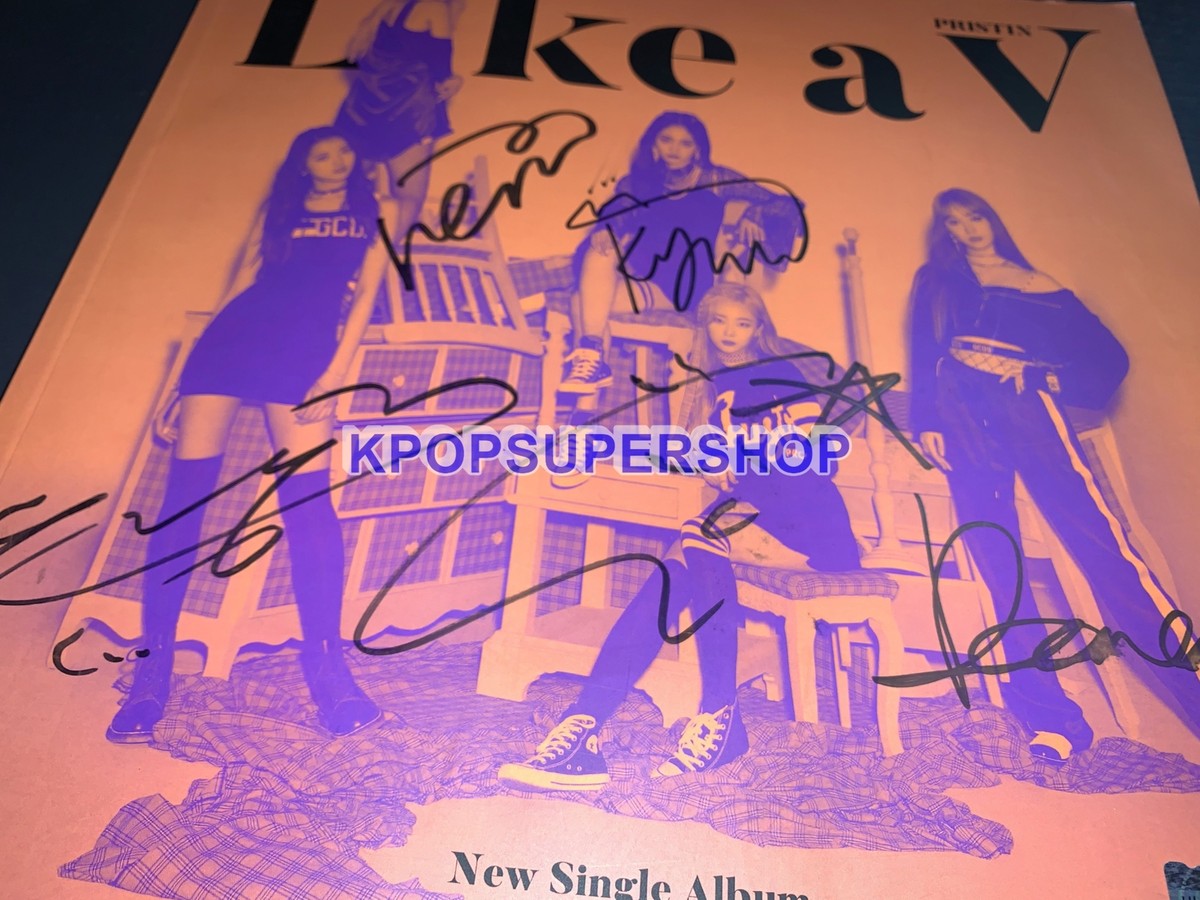 Pristin V 1st Single Album Like a V Autographed Signed CD