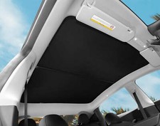 Tesla Model Y Skylight Sunroof Sunshades, Foldable, Storage Case, W/ Blackout Cl