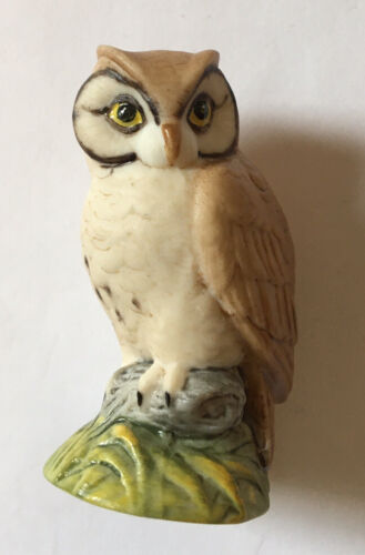Vintage, Aynsley Porcelain, Owl Figurine, Signed ‘AW’