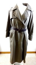 Drizzle For Nordstrom Women's Olive Trench Coat Size 8 With Zip Out Liner