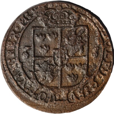【中古】 King of Sweden FarisNourallah Sweden 1629 1 ore King Gustavus Adolphus - large heavy copper coin
