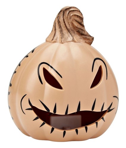 Seasons Nightmare Before Christmas Oogie Boogie Light Up Pumpkin 3.5" Halloween - Picture 2 of 3