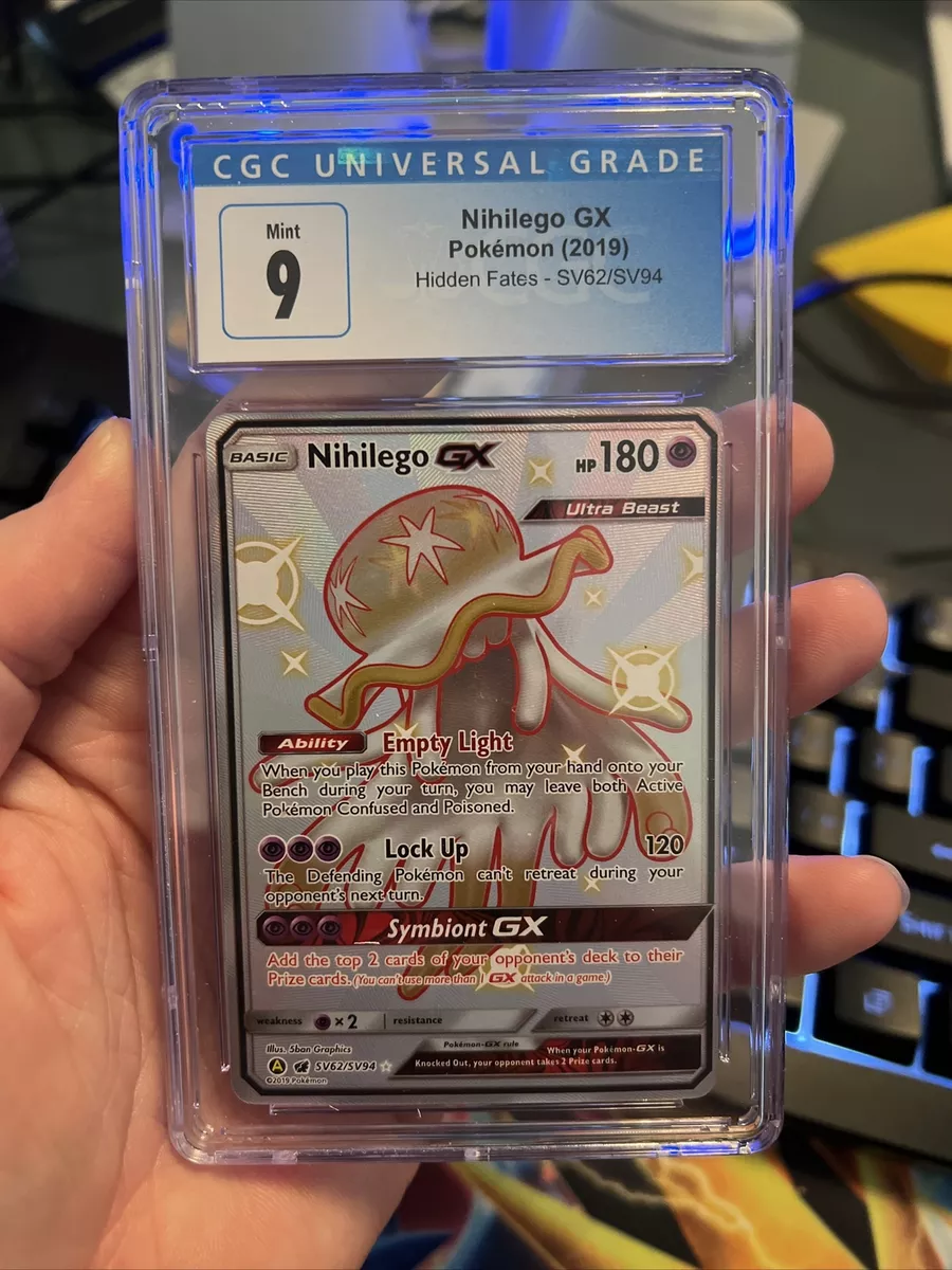 Pokemon Hidden Fates Nihilego GX SV62 