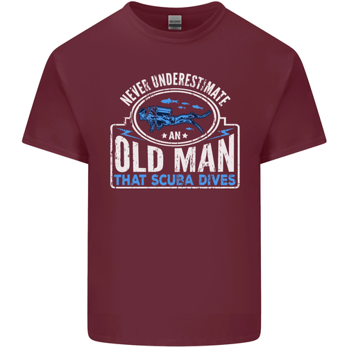 An Old Man That Scuba Dives Diver Diving Mens Cotton T-Shirt Tee Top - Picture 61 of 102