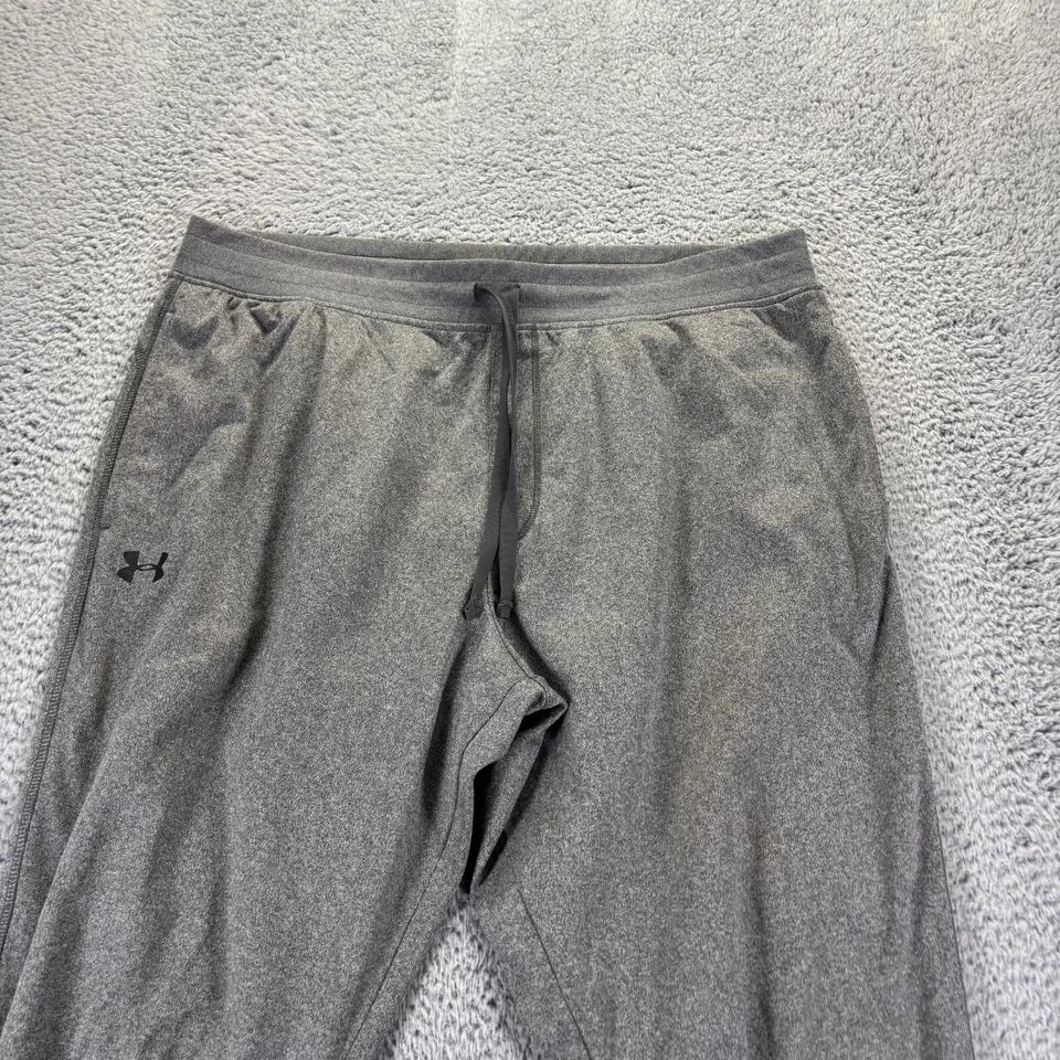 Pantalones deportivos Under Armour para hombre XXL 2XL gris poliéster polar holgados ajuste cónico Foto 2 de 4
