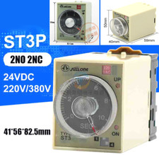 Power On Delay Timer Time Relay ST3P 24VDC 220VAC 380VAC 8 Pins Timing Control