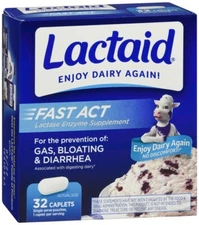 Lactaid Fast Acting Lactase Enzyme Supplement 32 Caplets