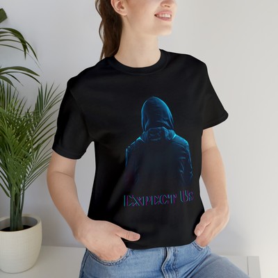 Unisex Hacker Hoodie: Expect Us IT security techie gift short Sleeve Tee