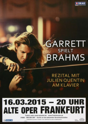 David Garrett - Explosive, Frankfurt 2015 | Konzertplakat | Poster