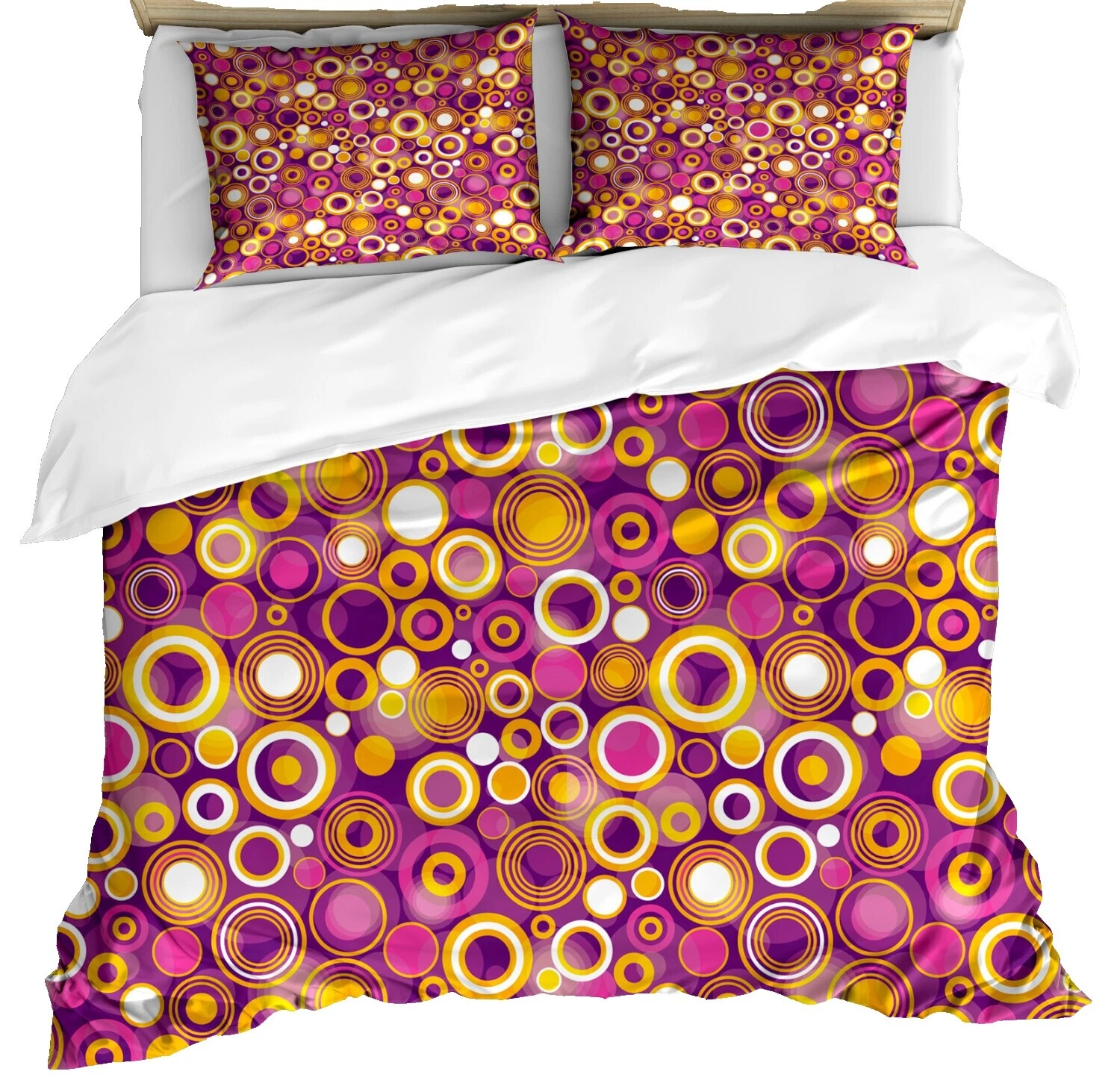 Círculos Multicolor Fundas de edredón y Juegos de Cama