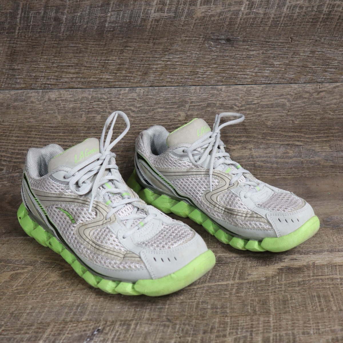 Running Gear Best Eco Running Shoes L A Gear Gray Green Sneakers