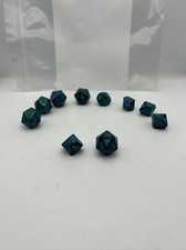 Schwarz Eiche Werkstatt Polyhedral Kunstharz Dnd W&uuml;rfel 10 Pack 5-D10s - 5-D20s