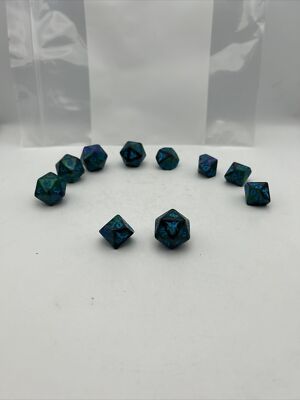 Black Oak Workshop Polyhedral Resin DND Dice *10 PACK 5-D10s - 5-D20s* NEW