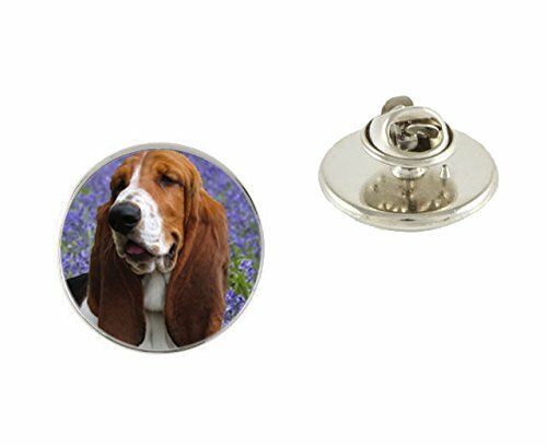 Basset Hound Dog 25mm Metal Pin Badge Tie Pin Brooch Ideal Birthday Gift N453