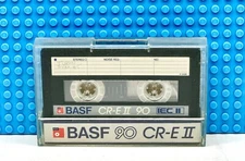 BASF   CR-E II  90 TYPE II   BLANK CASSETTE TAPE (1)  (USED)
