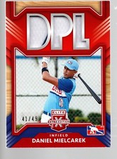 2022 Elite Extra Edition DPL Materials Red #DM-DM Daniel Mielcarek 41/49
