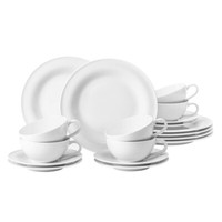 Seltmann Weiden Beat Weiß Teeservice 18Tlg. Groß