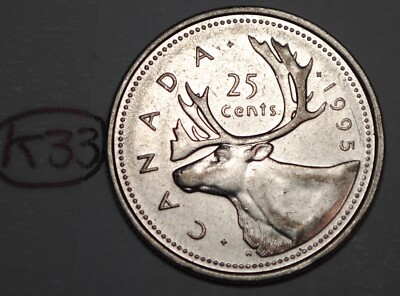 Canada 1995 25 cents Circulated Quarter Lot# K33 | eBay