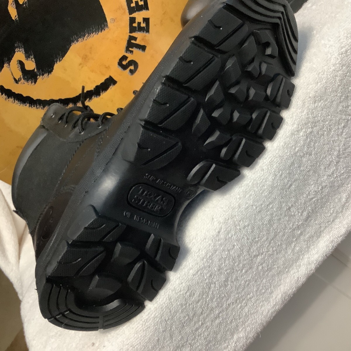 Texas Steer Men's Kadmas 2 Steel Toe Work Boot Black Size 13 Model