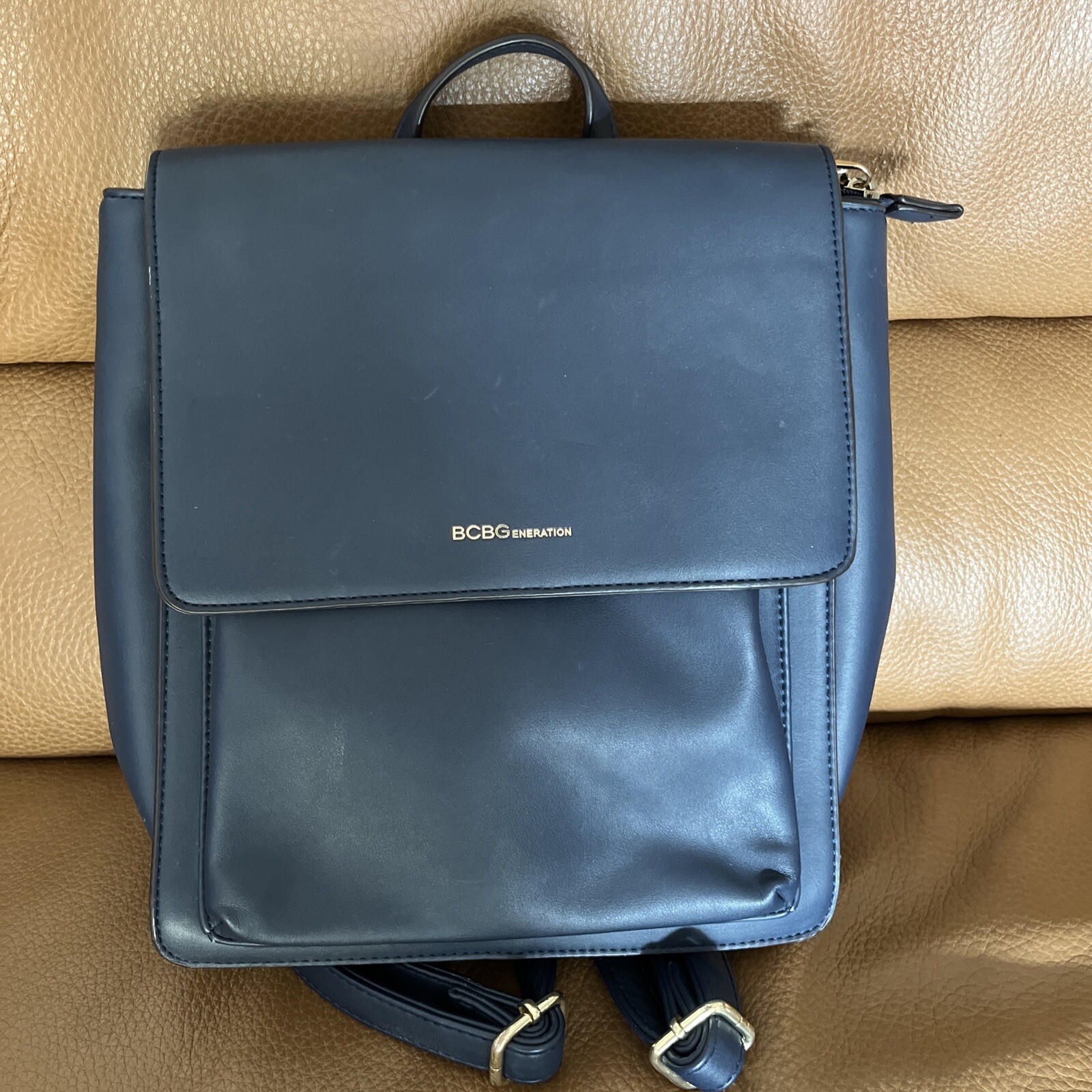 BCBGeneration Navy Blue Backpack Medium EUC - image 1