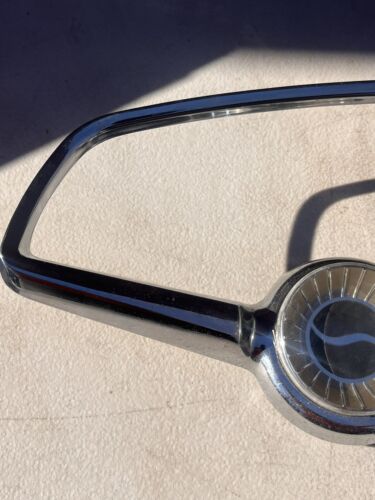 Studebaker Lark And Hawk 1556991 Horn Ring Bezel Button Emblem 1963-66 OEM 64 65 - Picture 2 of 13