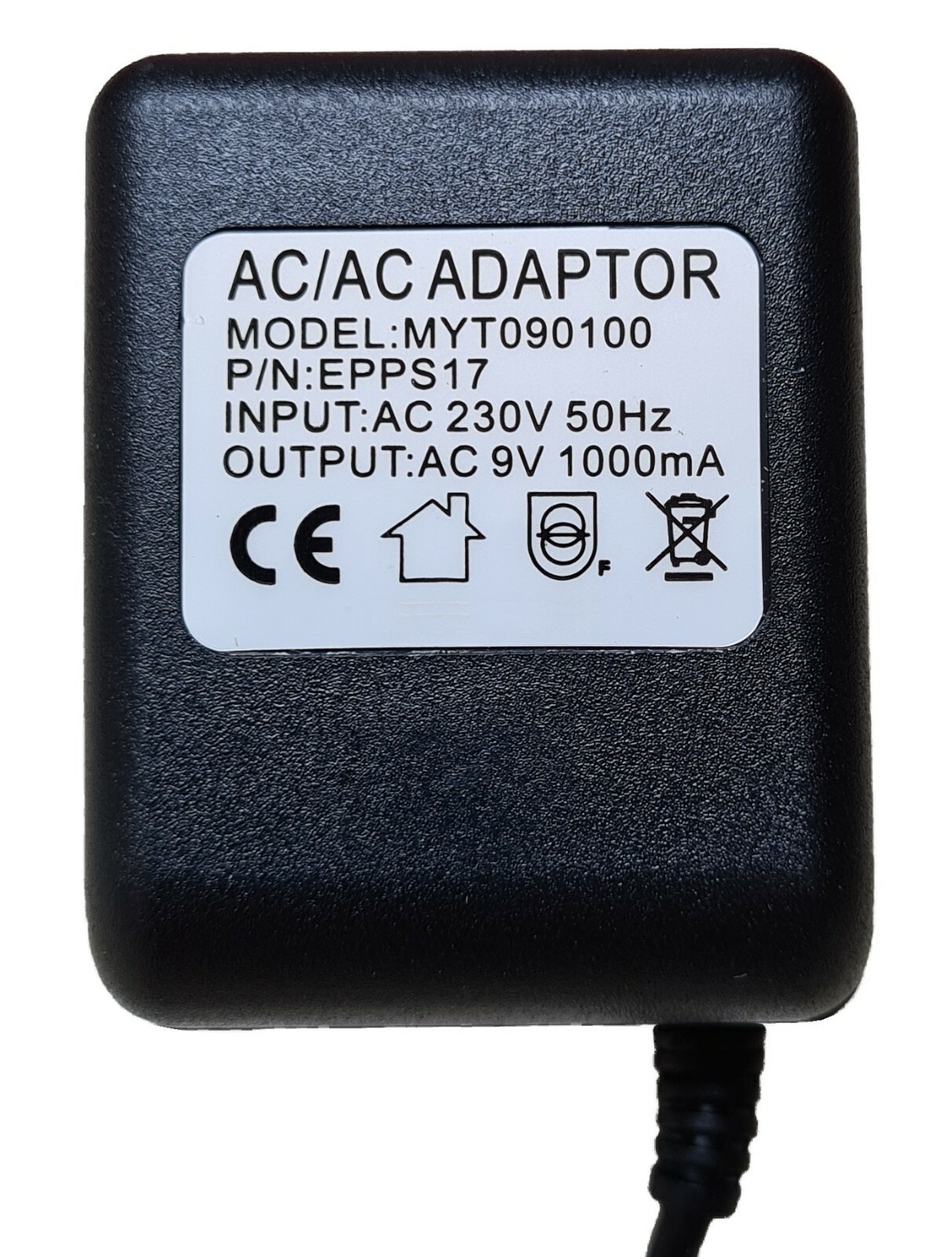 FMR AUDIO PBC-6A POWER SUPPLY (2 METER) ADAPTER AC 9V