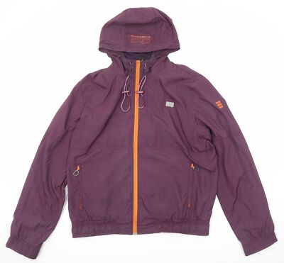 Drunknmunky Windbreaker Jacke Damen Lila Größe L