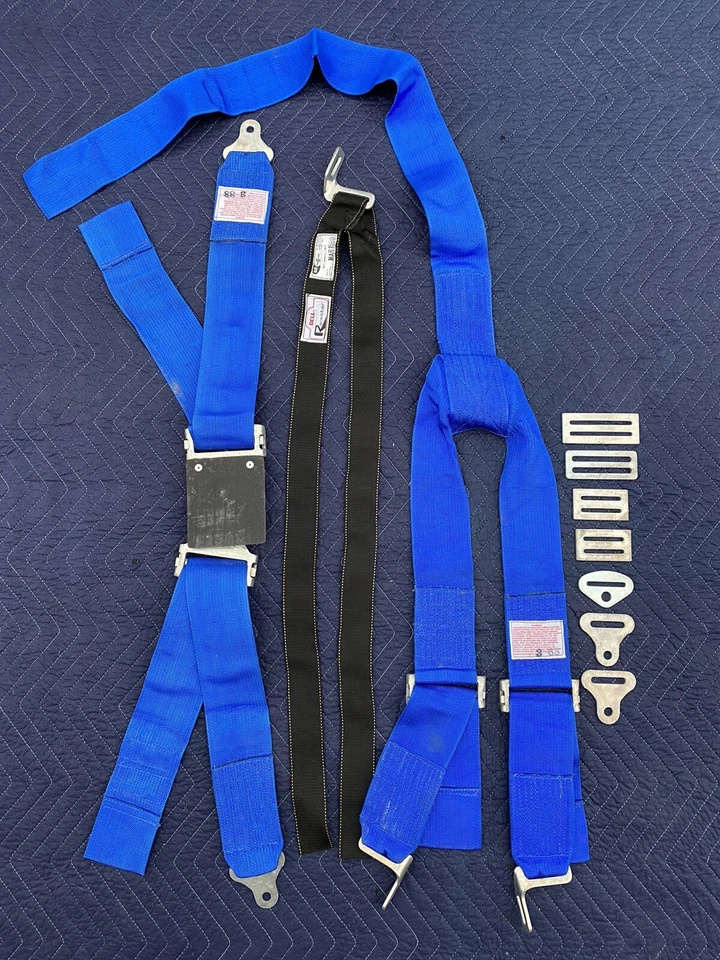 DE COLECCIÓN NOS - BELL RACESTAR RACE STAR 6 PUNTOS 3” ARNÉS DE CARRERAS COCHE SPRINT Foto 3 de 4