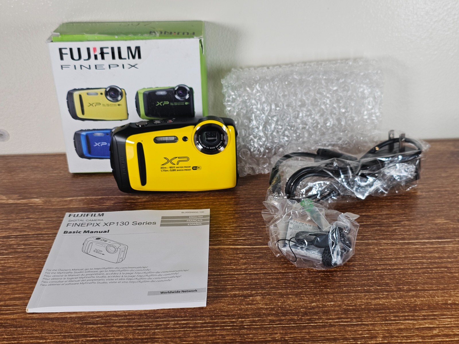 Fujifilm FinePix XP130 Underwater Camera Yellow WiFi Waterproof