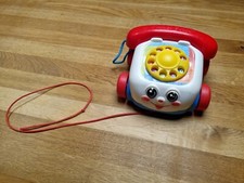 Fisher Price Baby Plappertelefon Geschenk zur Geburt Telefon mit Wählscheibe