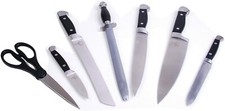 Kitchen Knife Set 7 piece set in wooden presentation case NIB
