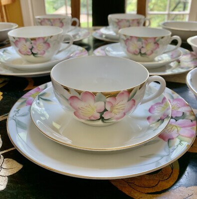 Noritake China 19322 Azalea 22 PC Set Cups, Saucers, Bowls and