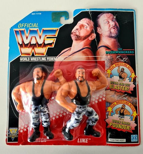 WWF Hasbro The Bushwhackers MOC Tag Team Series 1 ...