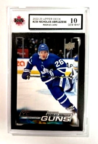 2022-23 Upper Deck #234 Nicholas Abruzzese YG RC | GRADED KSA GEM MINT 10
