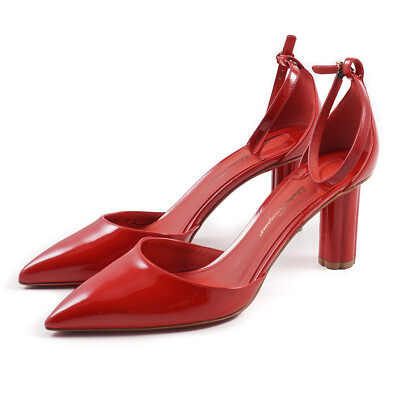 Salvatore Ferragamo 'Sorano' Red Patent Leather Pumps 7 B