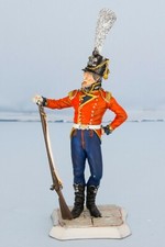 Hand Painted Metal Figure British Napoleonic Infantry Soldier 135 mm Waterloo
