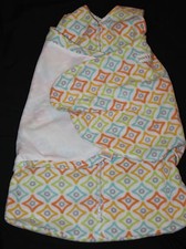Halo Baby Sleep Sack Swaddle Wrap orange green diamond Newborn 0-3 mos new  449