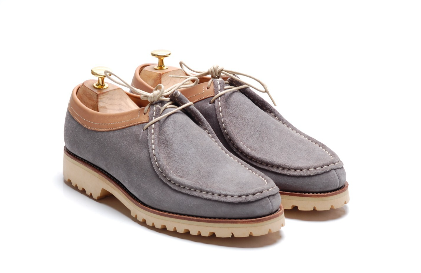 SAOLA Scarpe GRENSON blu chiaro scamosciate derby suola Vibram: Harry UK 7 US 8 EU 41