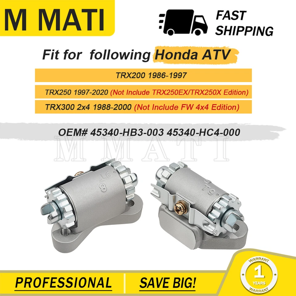 2x Ajustador de freno de tambor delantero para Honda Recon 250 FourTrax 200 300 TRX200/250/300 Foto 4 de 4