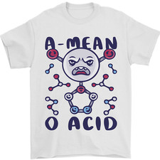 A Mean O Acid Funny Angry Biology Mens T-Shirt 100 Cotton