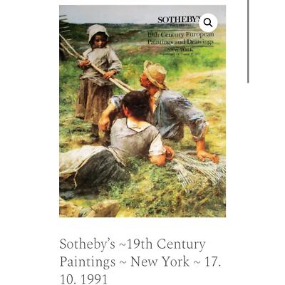 Sotheby s 19th century European paintings & drawings NY Thursday, Oct. 17, 1991