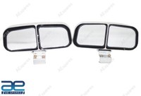 2X Blind Spot Spiegel RüCkspiegel Rechts Links Winkel Doppelglas Chrome