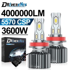 H4 LED H7 Headlights CANBUS H11 9012 H8 H9 9005 9006 Car Fog Bulb With Fan 3600W