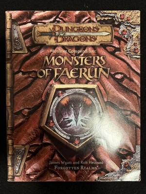 Monster Compendium: Monsters of Faerun - Advanced Dungeon & Dragons 3.5 d20 AD&D