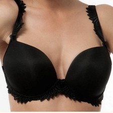 Empreinte Thalia Size 34 E 34DD Black Balconette Bra Lace