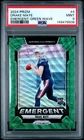 2024 PANINI PRIZM EMERGENT GREEN WAVE #4 DRAKE MAYE ROOKIE RC PSA 9