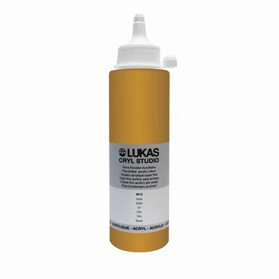 (41,80€/L) Lukas Cryl Terzia Künstler Acrylfarbe gold 250 ml - Nr. 4612