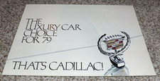 CADILLAC 1979 Luxury Car Catalog Automobile Dealer Car Sales Brochure-NICE Cond
